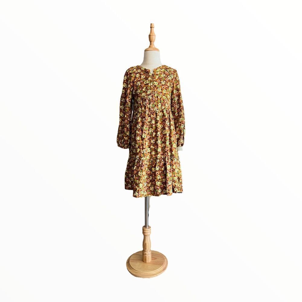 ZARA Kids | Ocher | FLORAL DRESS - Picture 6 of 11